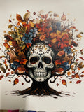 Dia De Los Muertos Tree Canvas