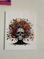 Dia De Los Muertos Tree Canvas