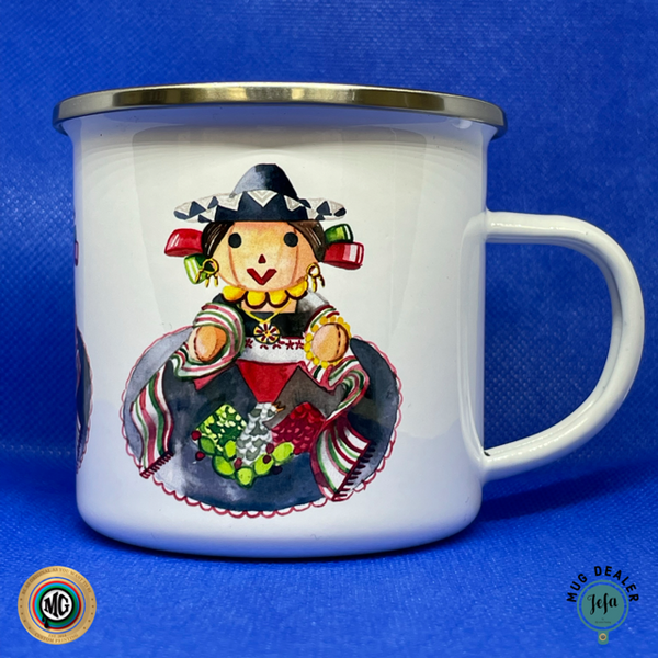 Muñeca De Trapo camp mug