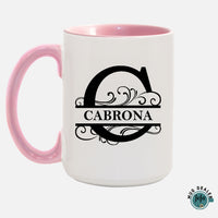 Cabrona Monogram 15oz mug