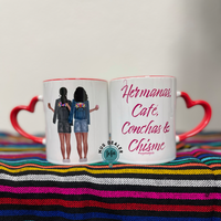 Hermanas, Café, Conchas & Chisme mug