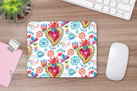 Corazónes printed mouse pad